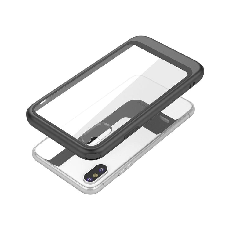 For iPhone X / XS Shockproof TPU + PC Protective Back Case