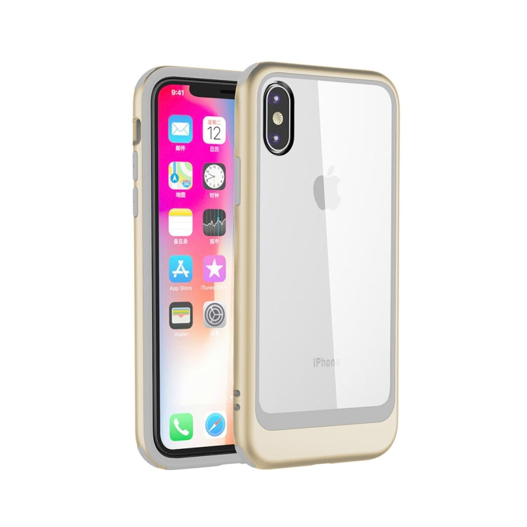 For iPhone X / XS Shockproof TPU + PC Protective Back Case