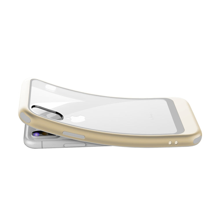 For iPhone X / XS Shockproof TPU + PC Protective Back Case