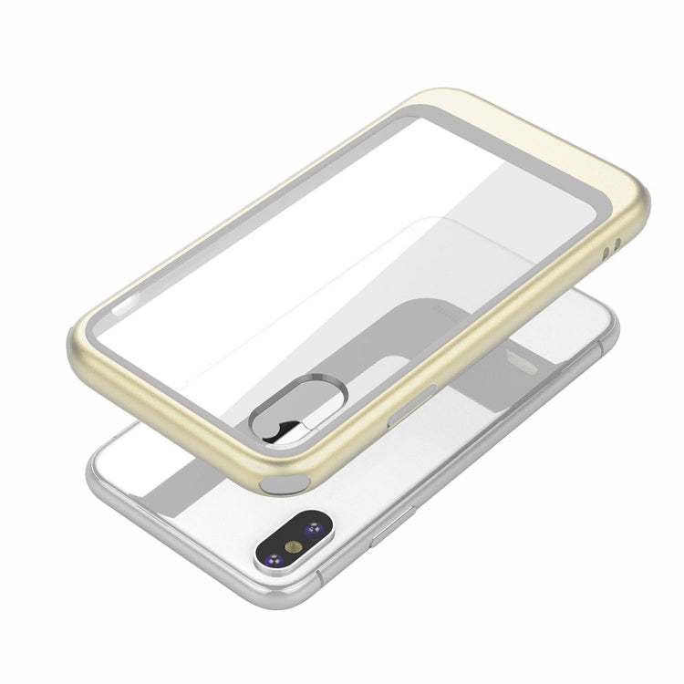 For iPhone X / XS Shockproof TPU + PC Protective Back Case
