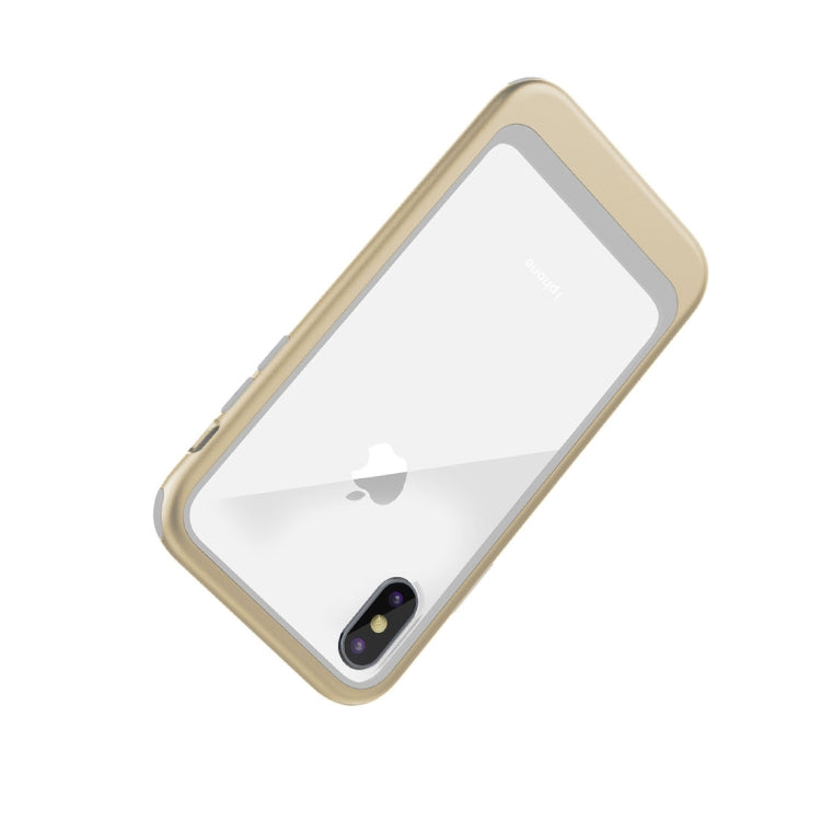 For iPhone X / XS Shockproof TPU + PC Protective Back Case