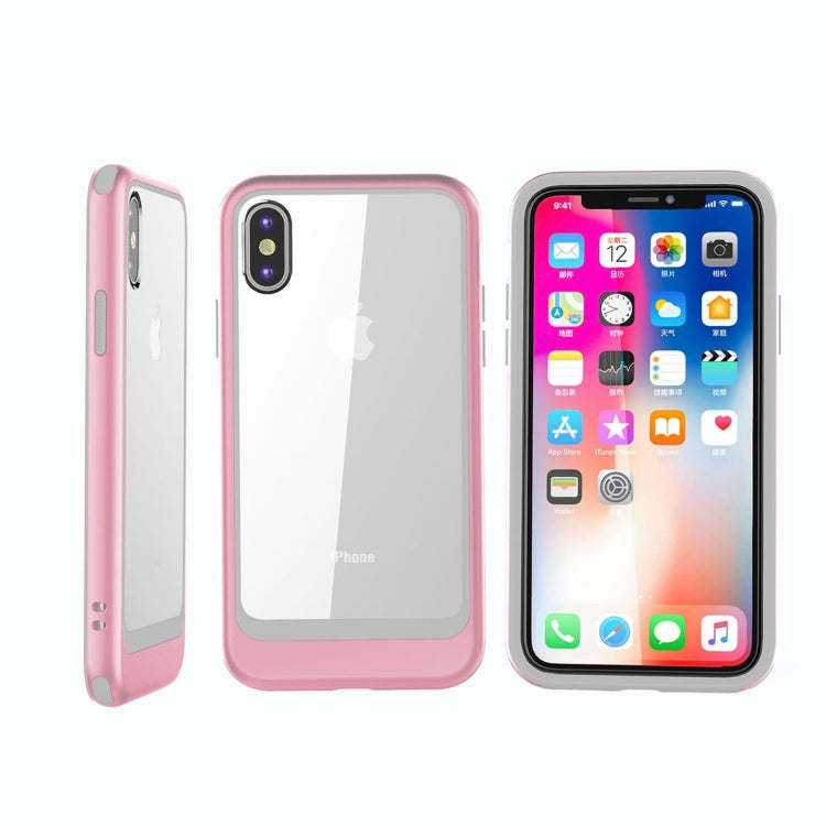 For iPhone X / XS Shockproof TPU + PC Protective Back Case