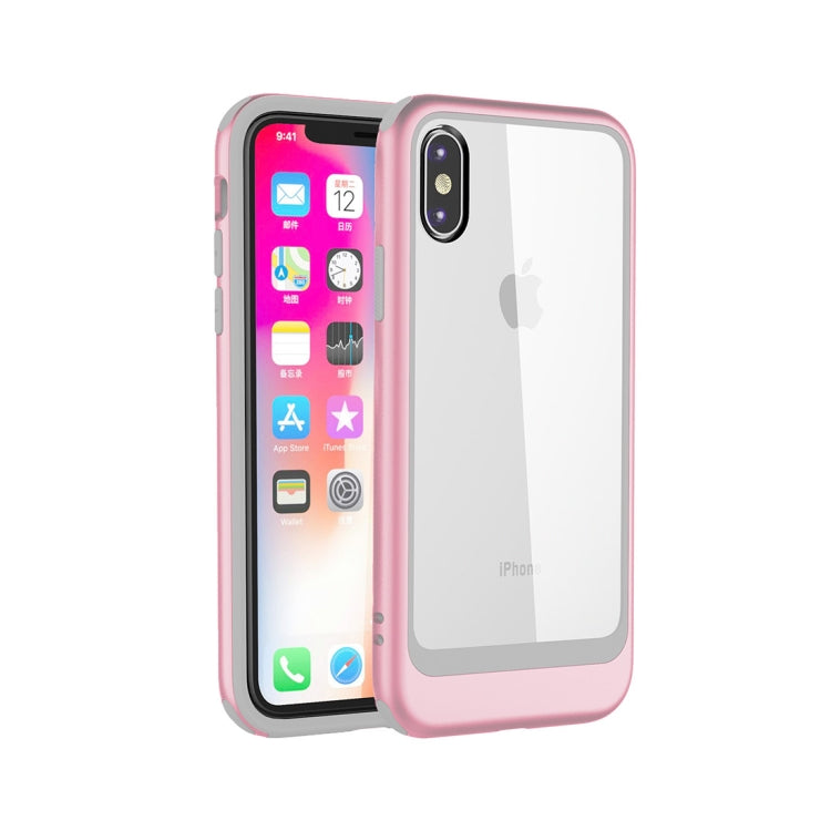 For iPhone X / XS Shockproof TPU + PC Protective Back Case
