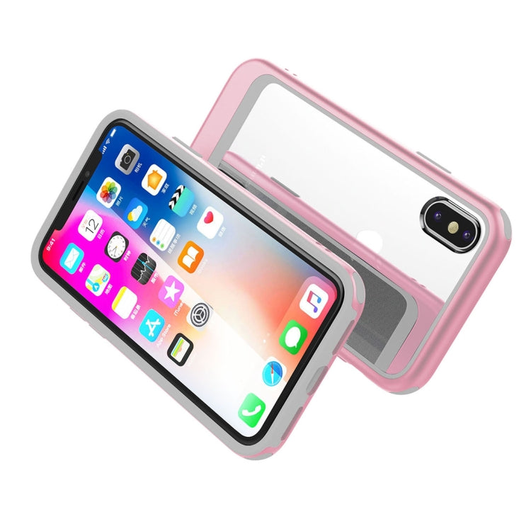 For iPhone X / XS Shockproof TPU + PC Protective Back Case