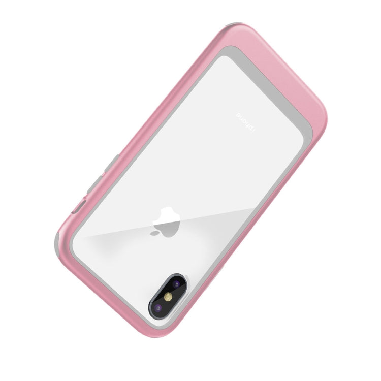 For iPhone X / XS Shockproof TPU + PC Protective Back Case