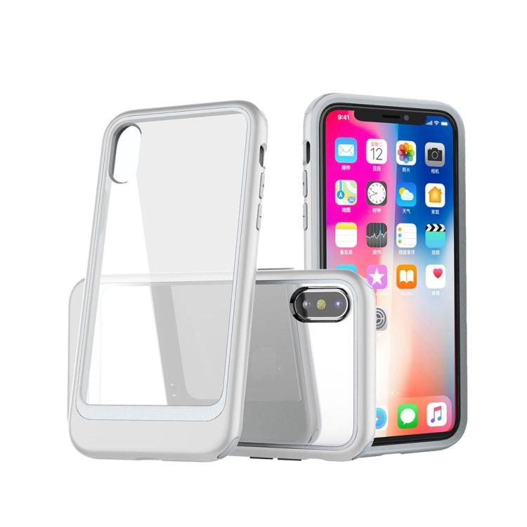 For iPhone X / XS Shockproof TPU + PC Protective Back Case