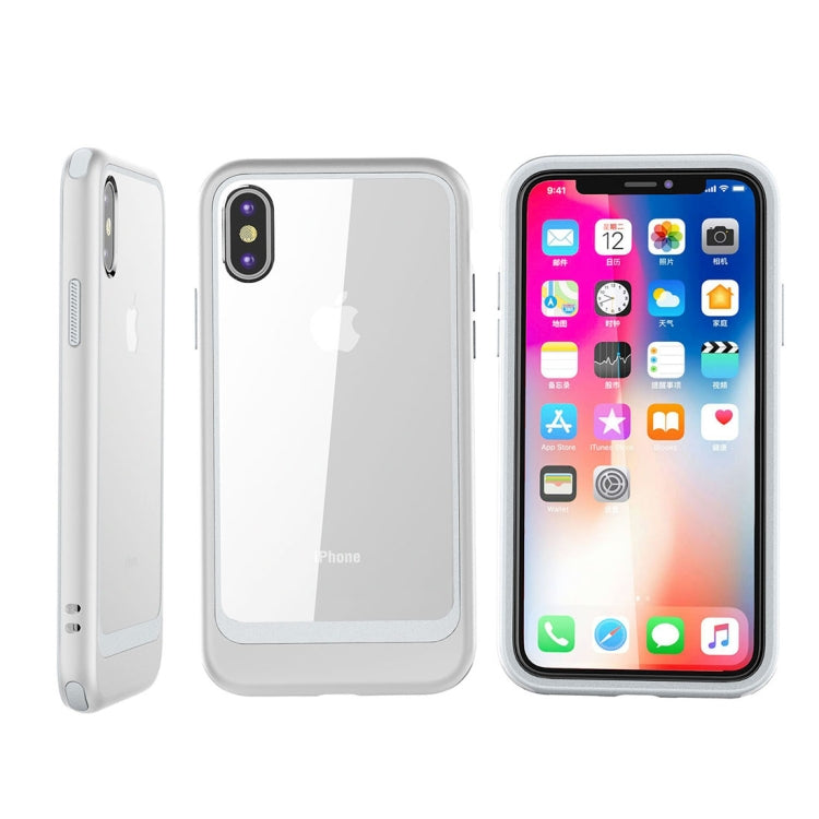 For iPhone X / XS Shockproof TPU + PC Protective Back Case