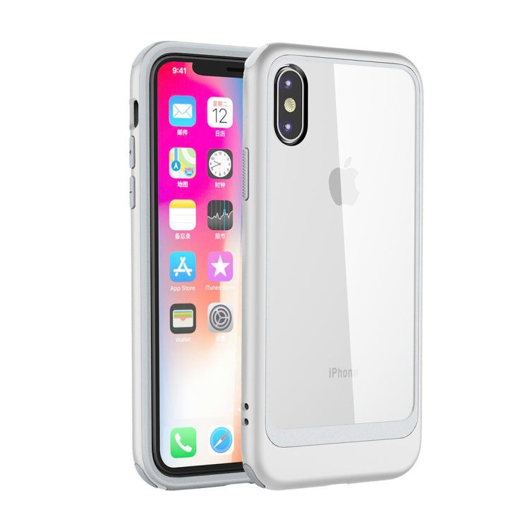 For iPhone X / XS Shockproof TPU + PC Protective Back Case