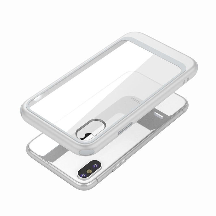 For iPhone X / XS Shockproof TPU + PC Protective Back Case