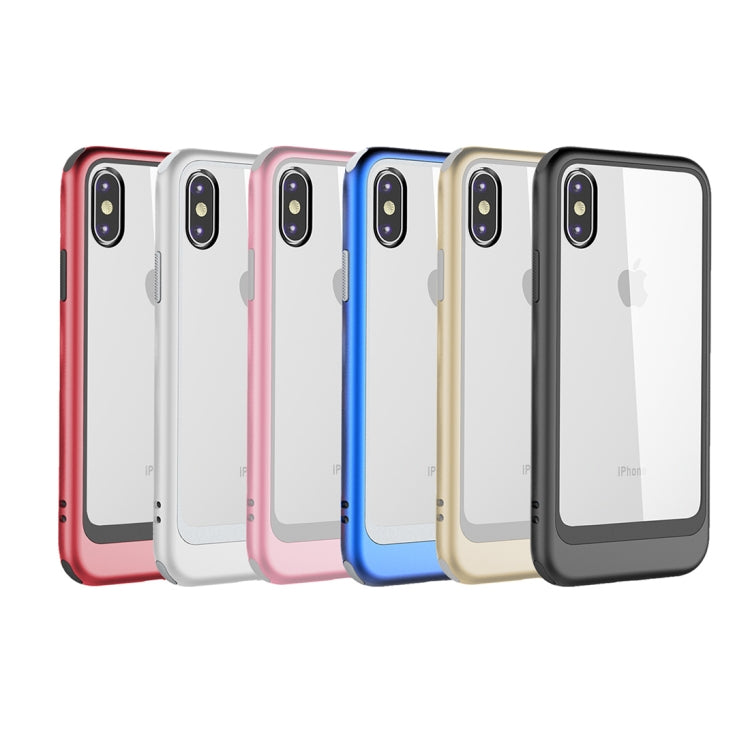 For iPhone X / XS Shockproof TPU + PC Protective Back Case