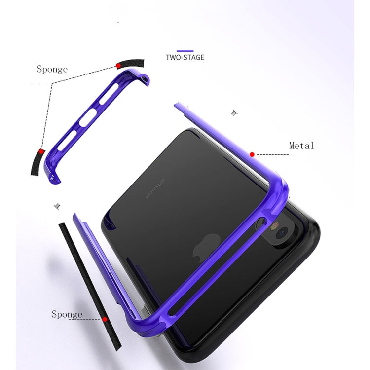For iPhone X / XS Metal Shockproof Protective Bumper Frame
