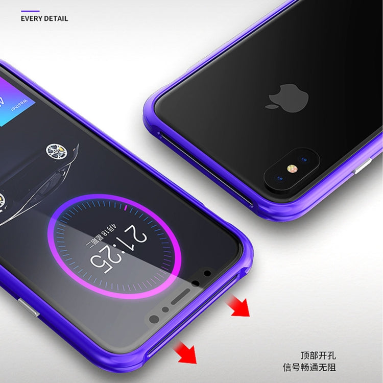 For iPhone X / XS Metal Shockproof Protective Bumper Frame