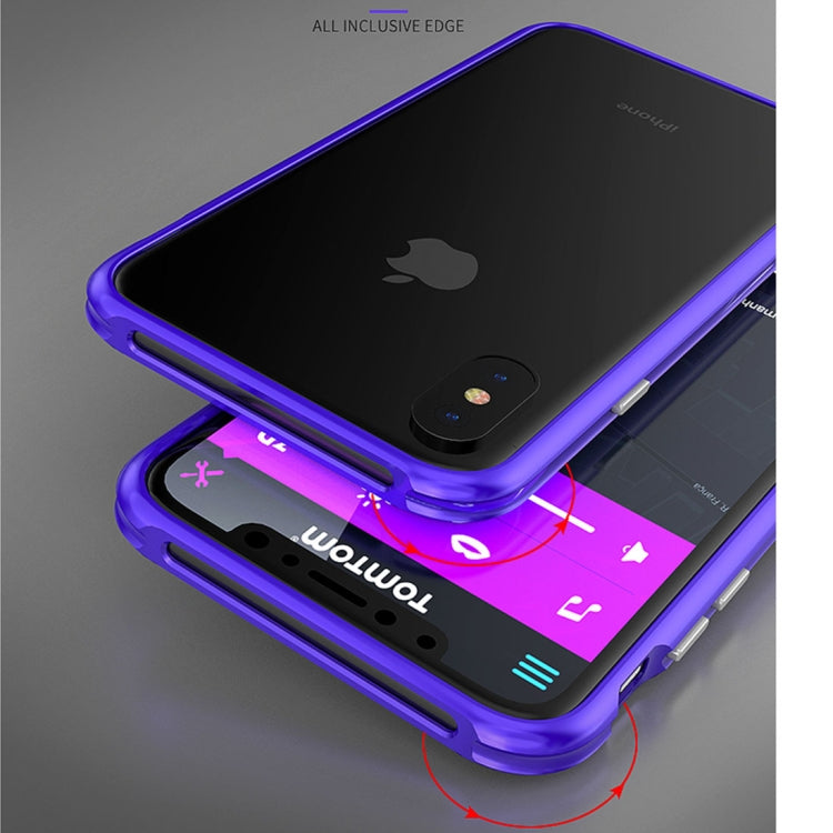 For iPhone X / XS Metal Shockproof Protective Bumper Frame