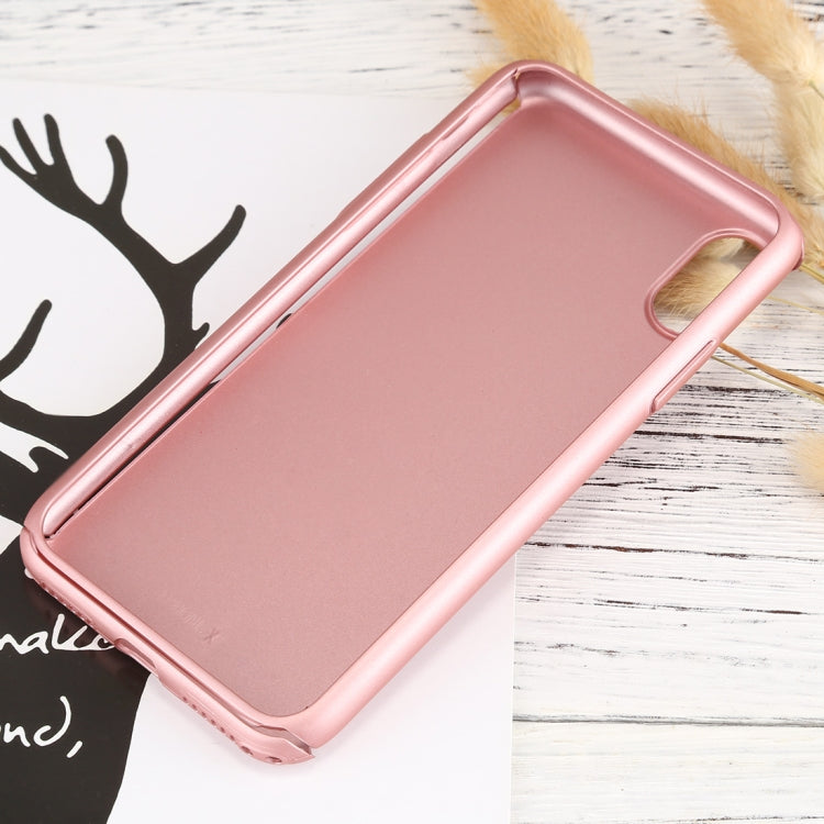 For iPhone X 360 Degree Full Coverage Detachable PC Protective Cover Case with Tempered Glass Film