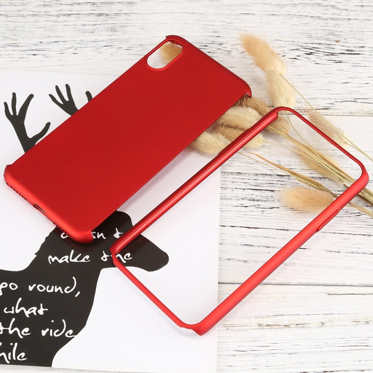 For iPhone X 360 Degree Full Coverage Detachable PC Protective Cover Case with Tempered Glass Film