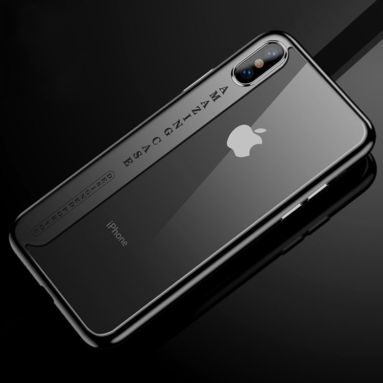 For iPhone X CAFELE Ultra-thin Electroplating Soft TPU Protective Back Cover Case