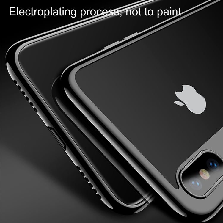 For iPhone X CAFELE Ultra-thin Electroplating Soft TPU Protective Back Cover Case