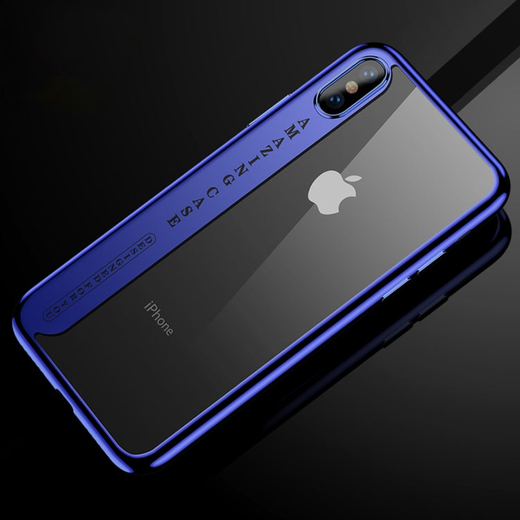 For iPhone X CAFELE Ultra-thin Electroplating Soft TPU Protective Back Cover Case