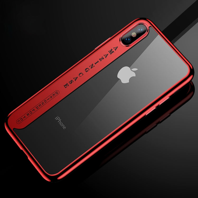 For iPhone X CAFELE Ultra-thin Electroplating Soft TPU Protective Back Cover Case