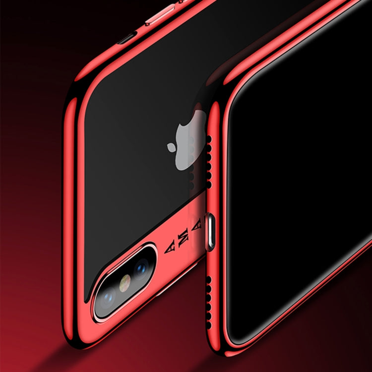 For iPhone X CAFELE Ultra-thin Electroplating Soft TPU Protective Back Cover Case