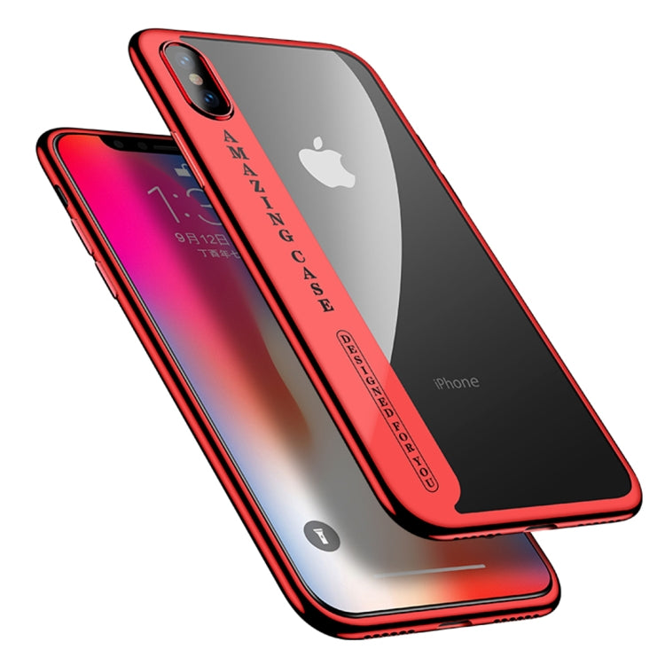 For iPhone X CAFELE Ultra-thin Electroplating Soft TPU Protective Back Cover Case