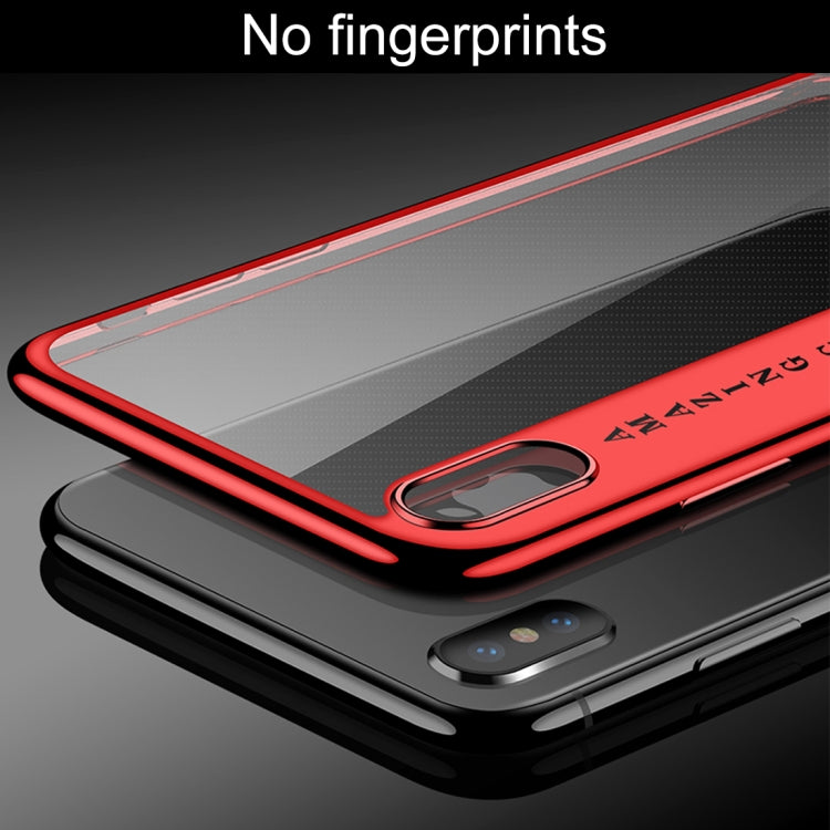 For iPhone X CAFELE Ultra-thin Electroplating Soft TPU Protective Back Cover Case
