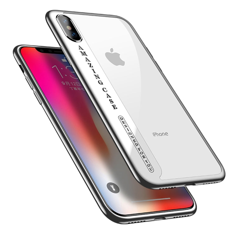 For iPhone X CAFELE Ultra-thin Electroplating Soft TPU Protective Back Cover Case