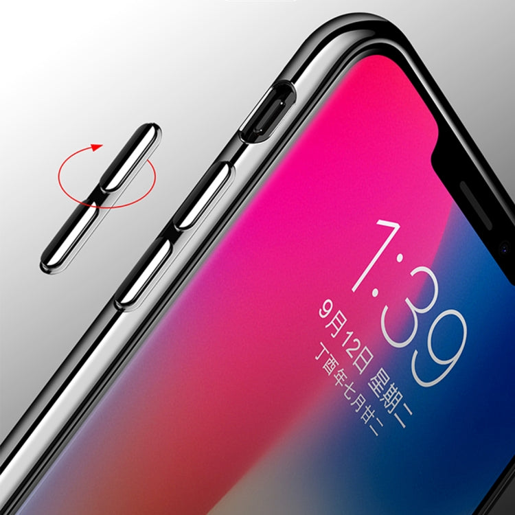 For iPhone X CAFELE Ultra-thin Electroplating Soft TPU Protective Back Cover Case