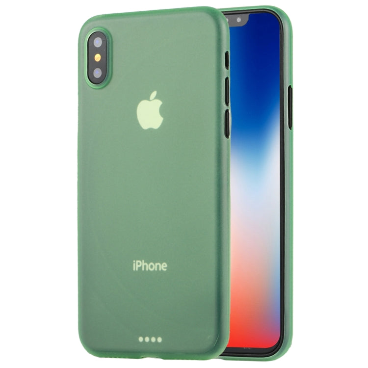 For iPhone X / XS Ultra-thin Frosted PP Protective Back Cover Case