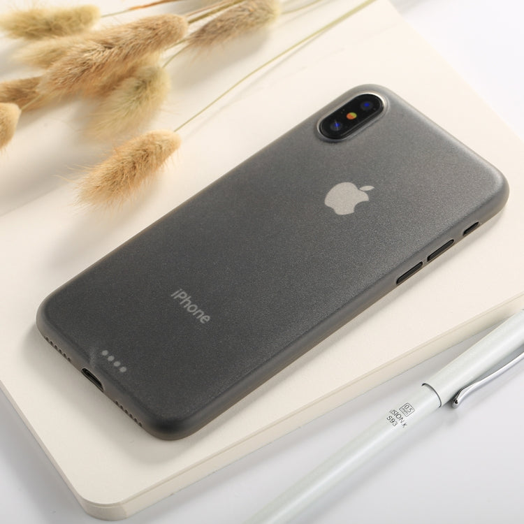 For iPhone X / XS Ultra-thin Frosted PP Protective Back Cover Case