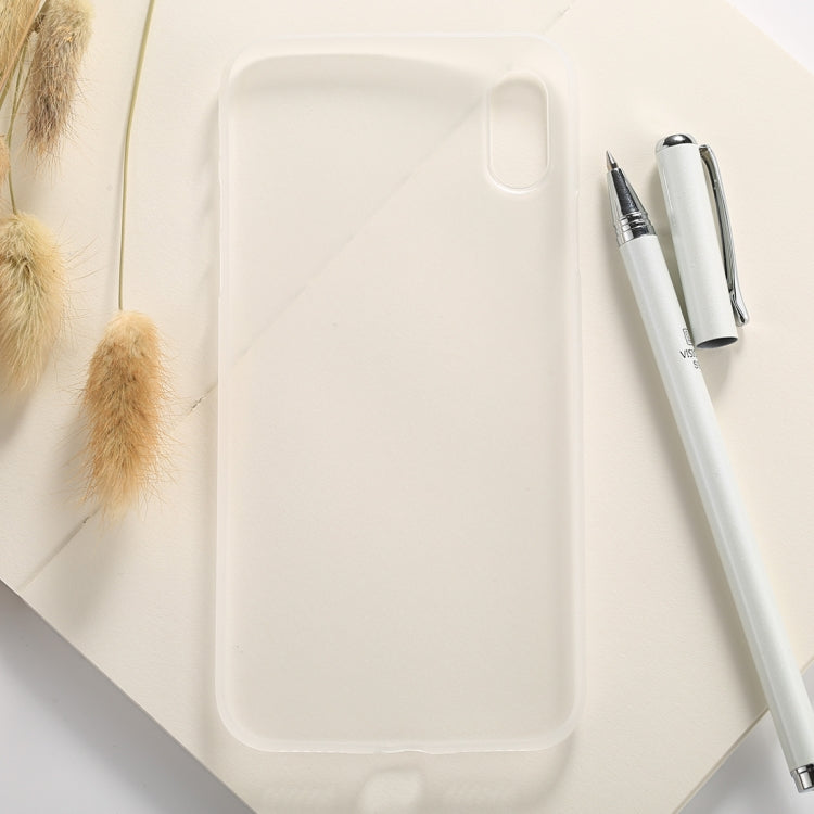 For iPhone X / XS Ultra-thin Frosted PP Protective Back Cover Case