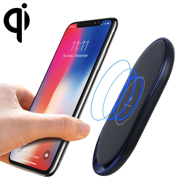 C9 Portable ABS 5V/2A Fast Charging Qi Wireless Charger Pad, For iPhone, Galaxy, Huawei, Xiaomi, LG, HTC and Other QI Standard Smart Phones