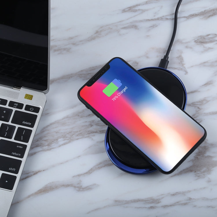 C9 Portable ABS 5V/2A Fast Charging Qi Wireless Charger Pad, For iPhone, Galaxy, Huawei, Xiaomi, LG, HTC and Other QI Standard Smart Phones