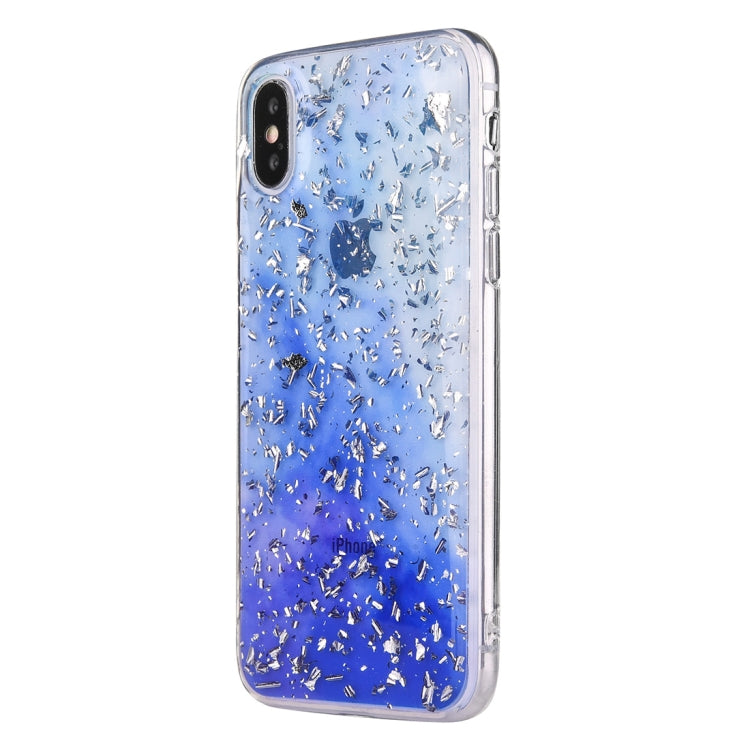 For iPhone X / XS Gradient Gold Foil Pattern Case