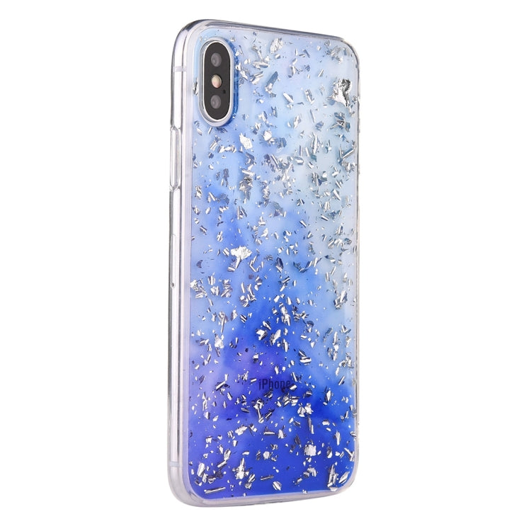 For iPhone X / XS Gradient Gold Foil Pattern Case