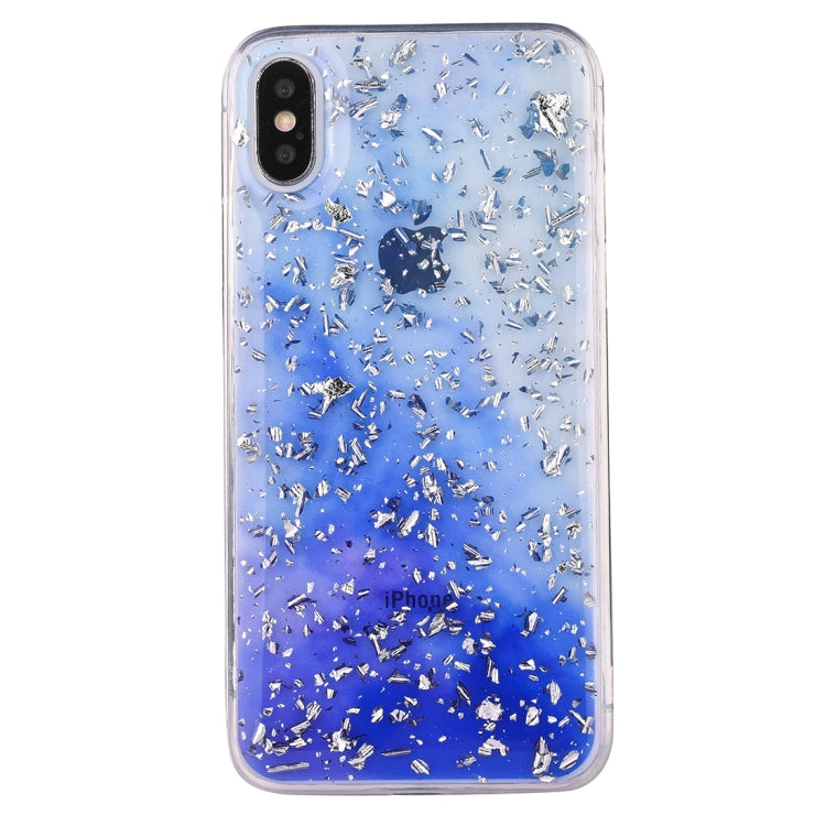 For iPhone X / XS Gradient Gold Foil Pattern Case