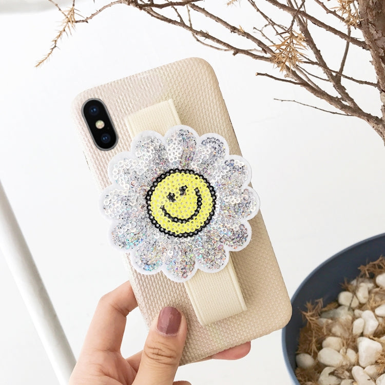 For iPhone X / XS Protective Back Case Cover with Sunflower Wristband