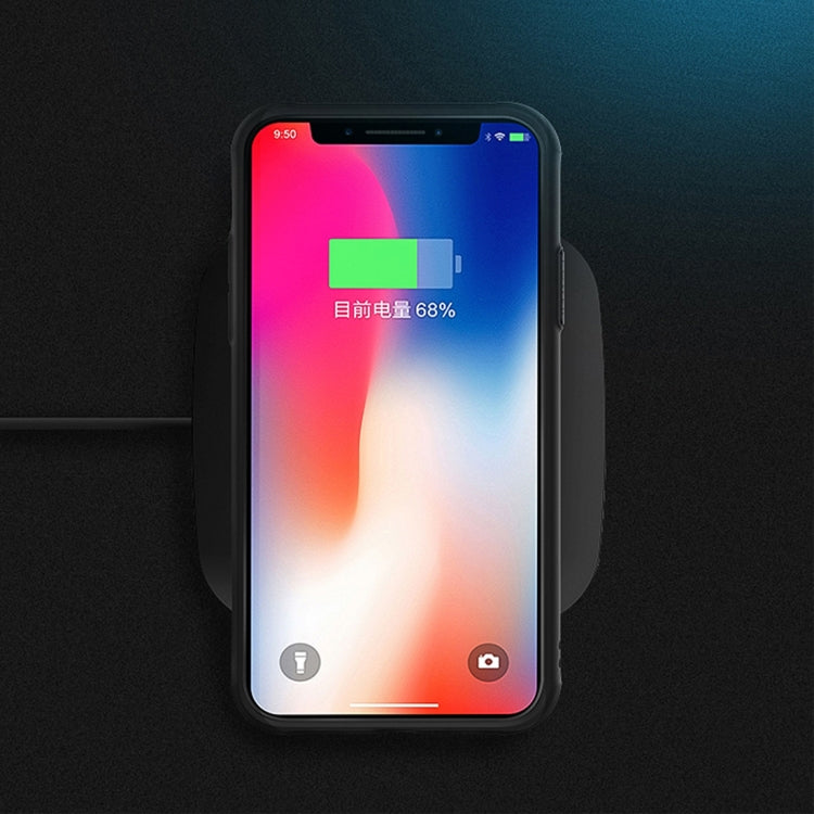 For iPhone X / XS CAFELE TPU + Tempered Glass Shockproof Protective Back Cover Case