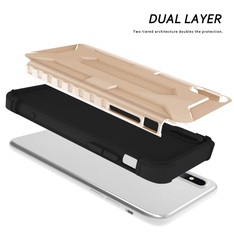For iPhone X / XS Dropproof PC + TPU Case