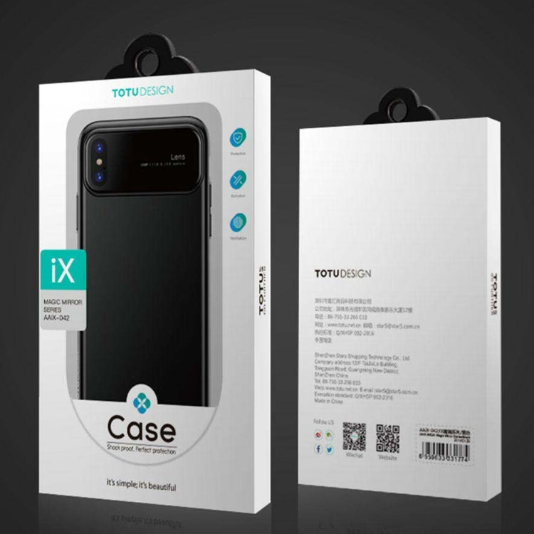 For iPhone X / XS TOTUDESIGN 0.5mm Ultra-thin Frosted Hard PC Protective Back Case