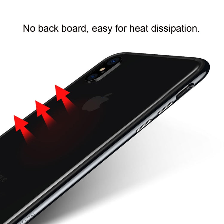 For iPhone X / XS TOTUDESIGN TPU + PC Dropproof Protective Bumper Frame  (Gold)