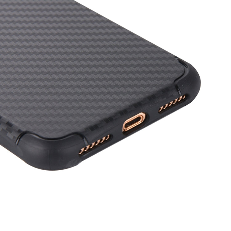 For iPhone X / XS Knit Texture TPU Dropproof Protective Back Cover Case