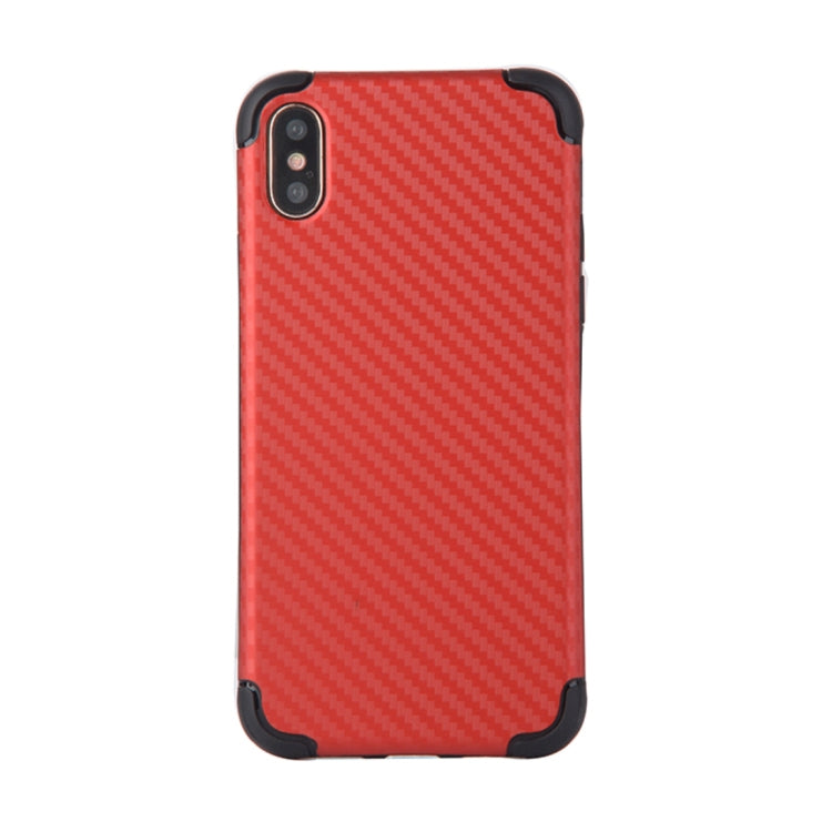 For iPhone X / XS Knit Texture TPU Dropproof Protective Back Cover Case