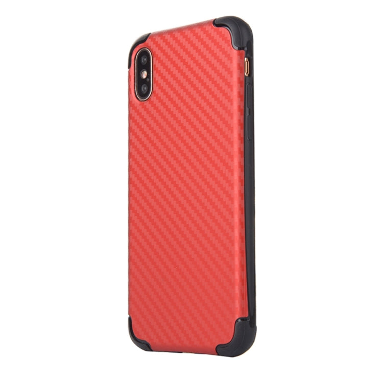 For iPhone X / XS Knit Texture TPU Dropproof Protective Back Cover Case