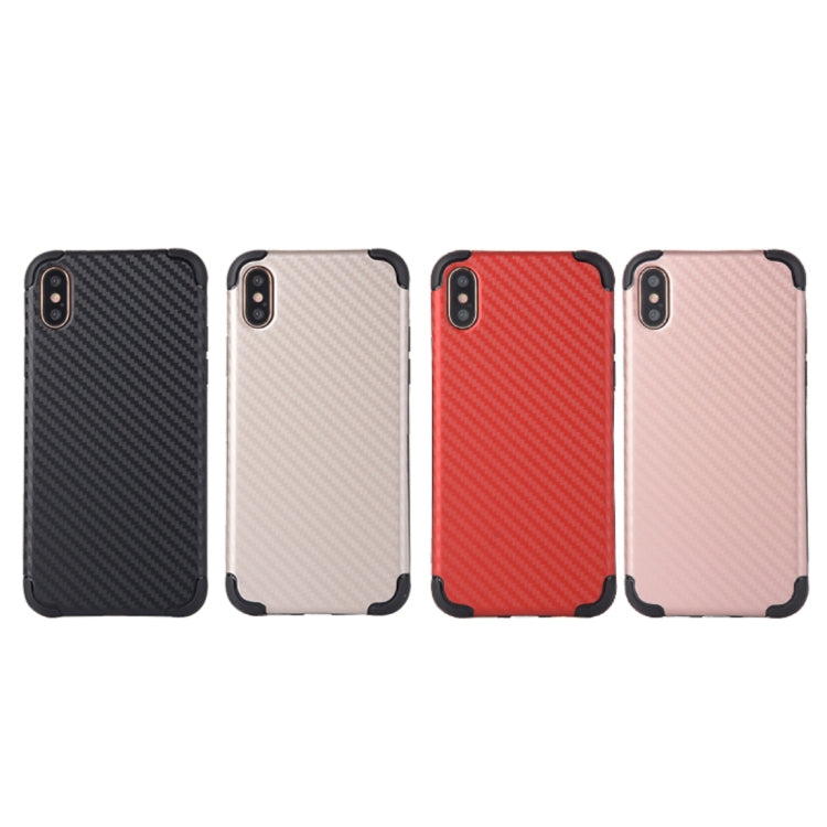 For iPhone X / XS Knit Texture TPU Dropproof Protective Back Cover Case