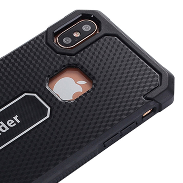For iPhone X / XS Hexagonal Geometric Texture TPU Dropproof Protective Back Cover Case
