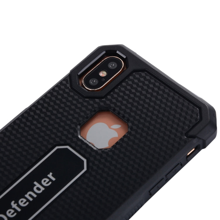 For iPhone X / XS Hexagonal Geometric Texture TPU Dropproof Protective Back Cover Case