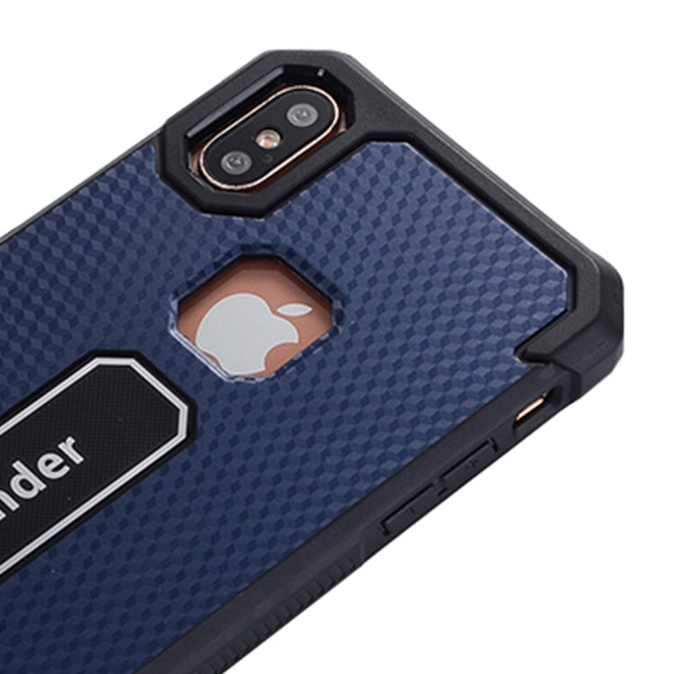 For iPhone X / XS Hexagonal Geometric Texture TPU Dropproof Protective Back Cover Case