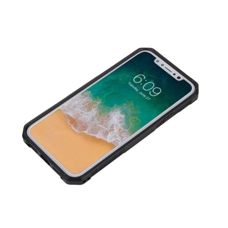For iPhone X / XS Hexagonal Geometric Texture TPU Dropproof Protective Back Cover Case