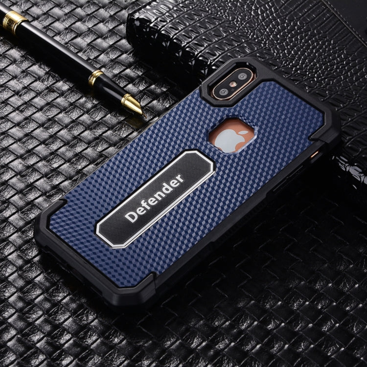 For iPhone X / XS Hexagonal Geometric Texture TPU Dropproof Protective Back Cover Case